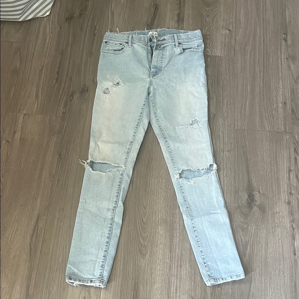 Able Light Blue Ripped Skinny Jeans